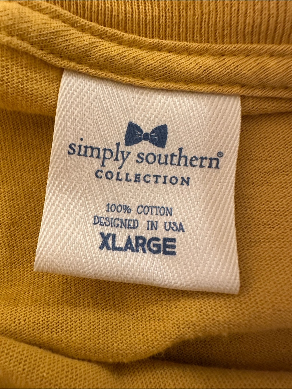 Simply Southern Collection Nurse Bee Kind Long Sleeve Graphic Tee XL Mustard - Picture 2 of 10
